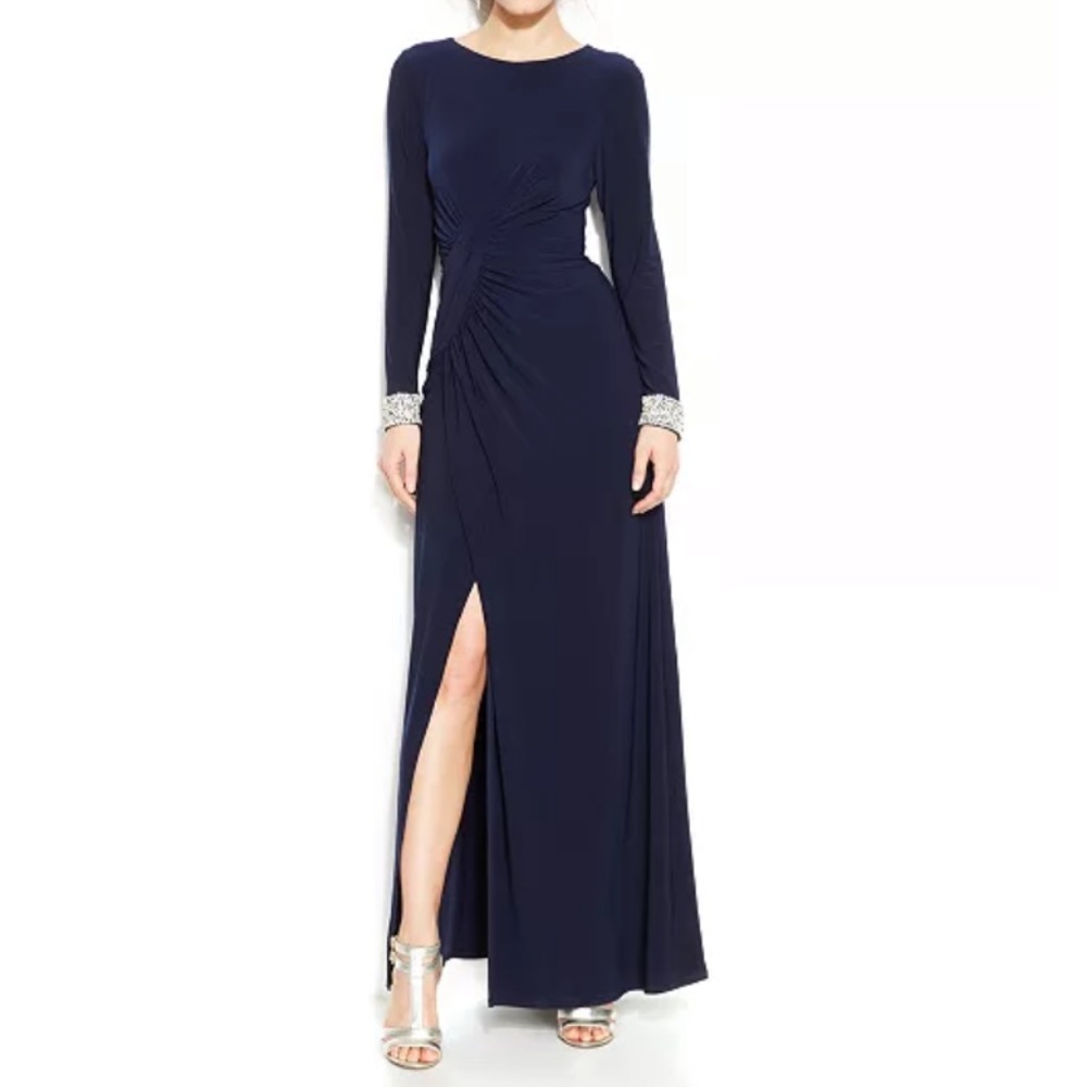 Navy Vince Camuto dress with long sleeves